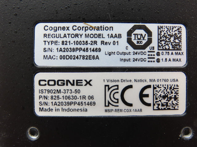 Cognex 821-10035-2R In-Sight Vision Camera Iris C-Mount Manual Lens