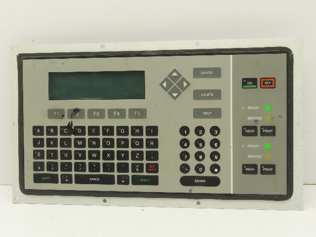 VideoJet Excel 273SE Ink Jet Printer Keyboard Interface Panel LCD Display
