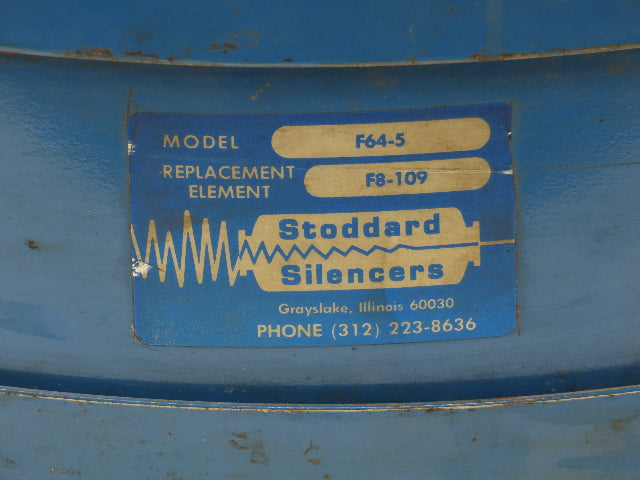 Stoddard Silencer F64-5 Flanged Filter Silencer 5" ANSI 750 CFM