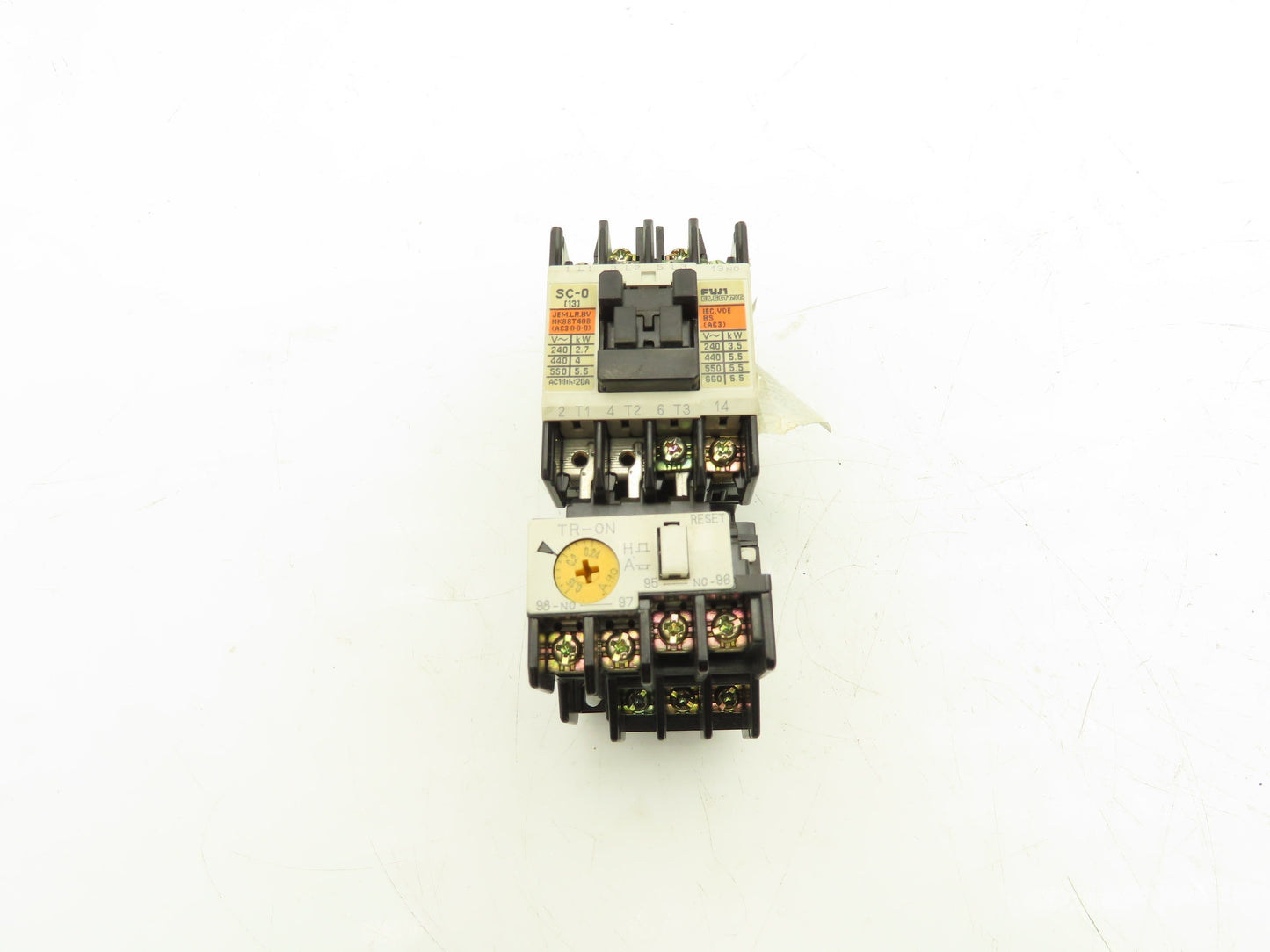 Fuji Electric SC-0 Contactor TK-0N Overload Relay 120V Coil Lot of 3