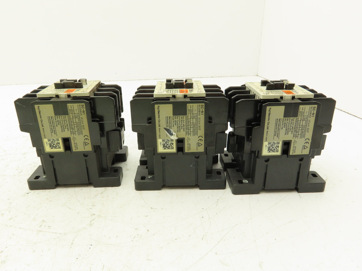 Fuji Electric SC-N1 Magnetic Contactor 120V Coil Lot of 3