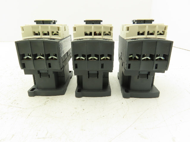 Schneider LC1D25 Motor Starter Contactor 40A 600V 3 Pole 120V Coil Lot of 3