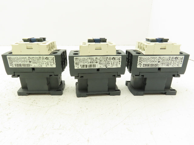 Schneider LC1D25 Motor Starter Contactor 40A 600V 3 Pole 120V Coil Lot of 3