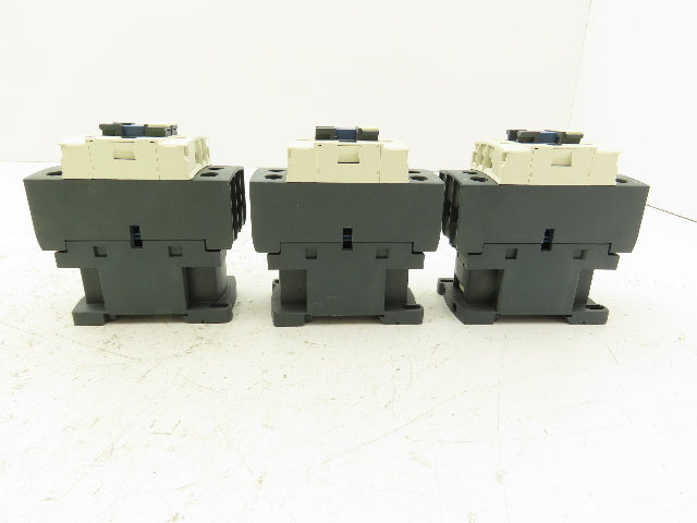 Schneider LC1D25 Motor Starter Contactor 40A 600V 3 Pole 120V Coil Lot of 3