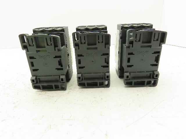 Schneider LC1D25 Motor Starter Contactor 40A 600V 3 Pole 120V Coil Lot of 3