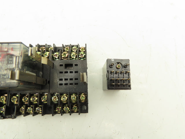 Fuji Electric HH54P-L Relay w/Socket Base 110V Coil Lot of 18