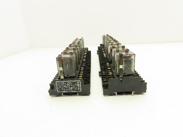 Fuji Electric HH54P-L Relay w/Socket Base 110V Coil Lot of 18