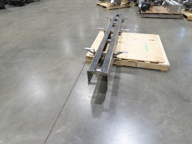 7.5" Tabletop Belt Stainless Bottle Conveyor 8' Idler Section - No Drive