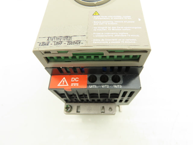Telemecanique ATV11HU12M2E Altivar 11 AC Drive VFD 0.55kva 1/2Hp 1Ph 240V Input