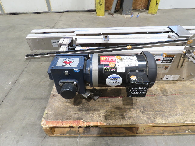 Arrowhead 7.5" Tabletop Belt Stainless Bottle Conveyor 11' 6"L 460V Drive