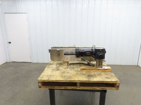Arrowhead 3.25" Tabletop Stainless Bottle Conveyor 2-Belt Transfer 36" Drive 3PH
