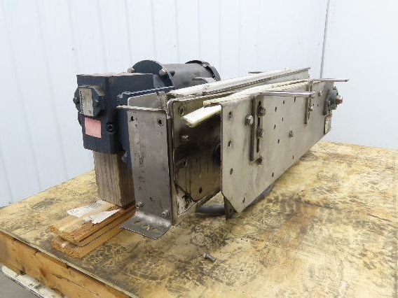 Arrowhead 3.25" Tabletop Stainless Bottle Conveyor 2-Belt Transfer 36" Drive 3PH