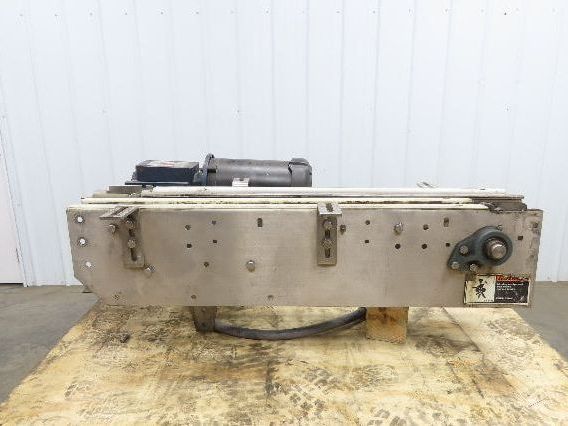 Arrowhead 3.25" Tabletop Stainless Bottle Conveyor 2-Belt Transfer 36" Drive 3PH