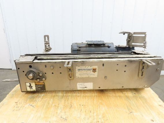Arrowhead 3.25" Tabletop Stainless Bottle Conveyor 2-Belt Transfer 36" Drive 3PH