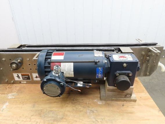 Arrowhead 3.25" Tabletop Stainless Bottle Conveyor 2-Belt Transfer 54" Drive 3PH