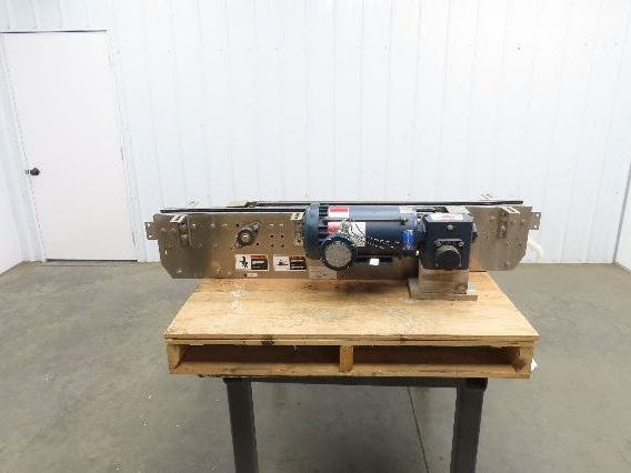 Arrowhead 3.25" Tabletop Stainless Bottle Conveyor 2-Belt Transfer 54" Drive 3PH