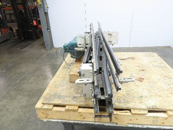 Arrowhead 3.25" Tabletop Stainless Bottle Conveyor 2-Belt Transfer 54" Drive 3PH