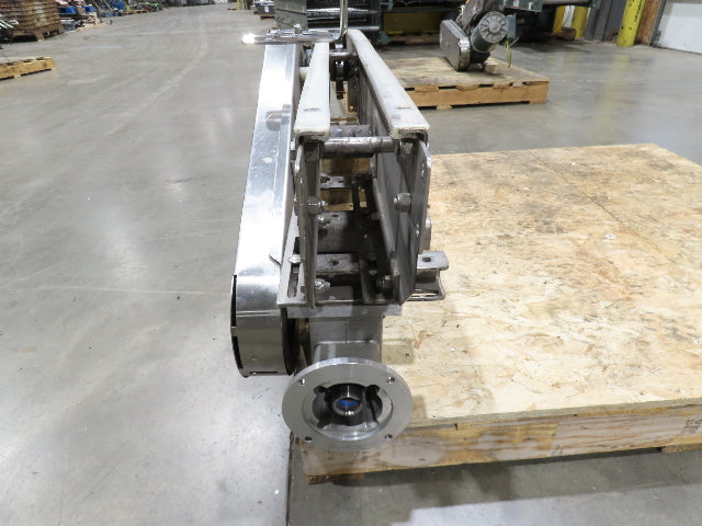 Arrowhead 3.25" Tabletop Stainless Bottle Conveyor 36" Chain Drive -No Motor