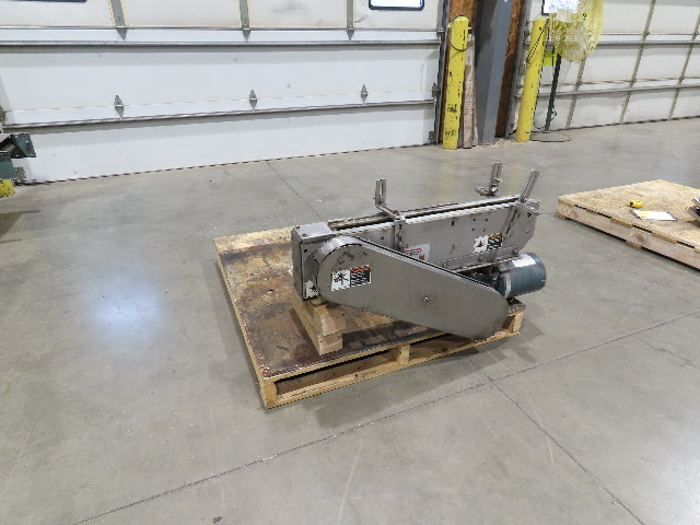 Arrowhead 3.25" Tabletop Belt Stainless Bottle Conveyor 36" Chain Drive 460V 3PH