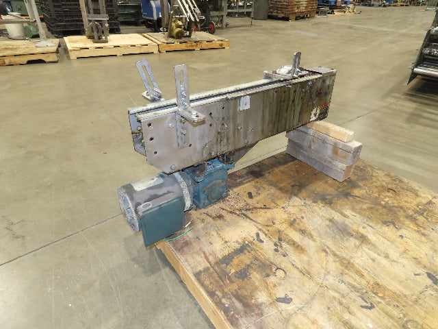 Arrowhead 3.25" Tabletop Belt Stainless Bottle Conveyor 36" Chain Drive 460V 3PH