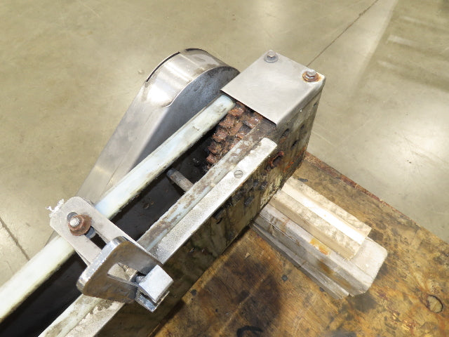 Arrowhead 3.25" Tabletop Belt Stainless Bottle Conveyor 36" Chain Drive 460V 3PH