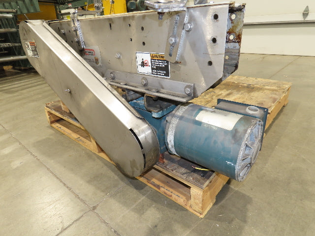 Arrowhead 3.25" Tabletop Belt Stainless Bottle Conveyor 36" Chain Drive 460V 3PH