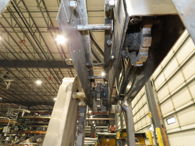 3.25" Tabletop Stainless Bottle Conveyor 2-Belt Transfer 30" Drive -Bad Motor