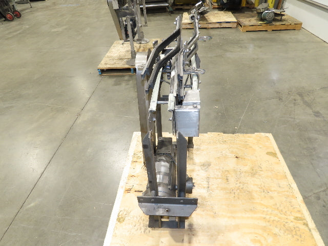 3.25" Tabletop Stainless Bottle Conveyor 2-Belt Transfer 30" Drive -Bad Motor