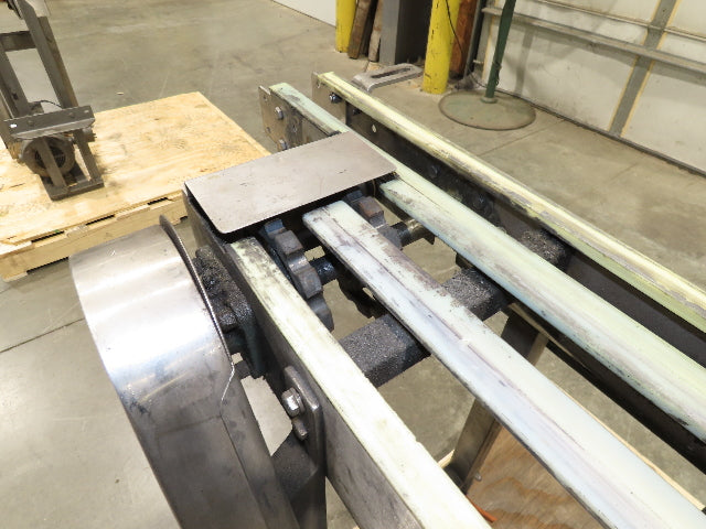 Arrowhead 3.25" Tabletop Stainless Bottle Conveyor 3-Belt Transfer 48" Drive 3PH