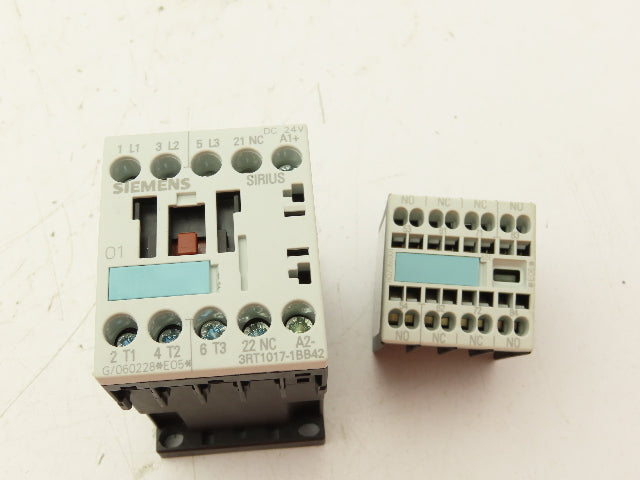 Siemens 3RT1017-1BB42 Contactor Auxiliary Contact Block 20A 600V