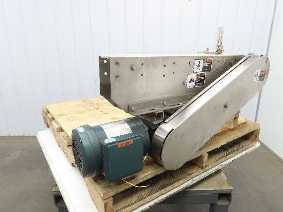 Arrowhead 3.25" Tabletop Belt Stainless Bottle Conveyor 36" Chain Drive 460V 3PH