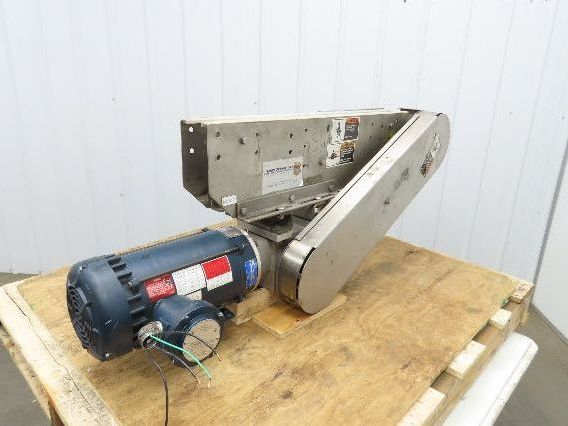 Arrowhead 3.25" Tabletop Belt Stainless Bottle Conveyor 36" Chain Drive 460V 3PH