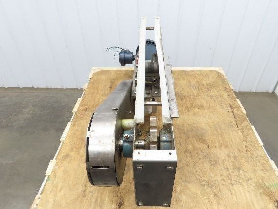 Arrowhead 3.25" Tabletop Belt Stainless Bottle Conveyor 36" Chain Drive 460V 3PH
