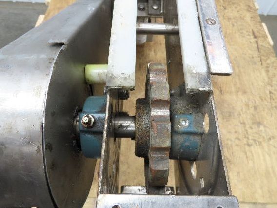 Arrowhead 3.25" Tabletop Belt Stainless Bottle Conveyor 36" Chain Drive 460V 3PH