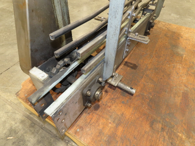 3.25" Tabletop Stainless Bottle Conveyor 2-Belt Shielded Transfer Overhead Drive