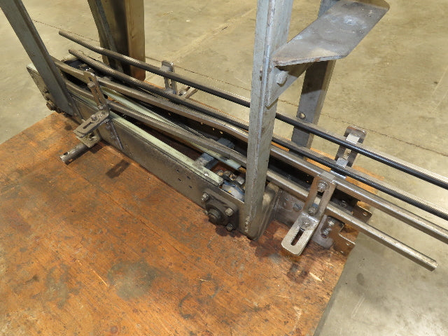 3.25" Tabletop Stainless Bottle Conveyor 2-Belt Shielded Transfer Overhead Drive