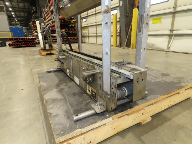 3.25" Tabletop Stainless Bottle Conveyor 2-Belt Shielded Transfer Overhead Drive