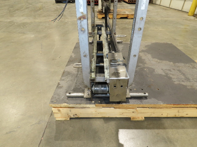 3.25" Tabletop Stainless Bottle Conveyor 2-Belt Shielded Transfer Overhead Drive