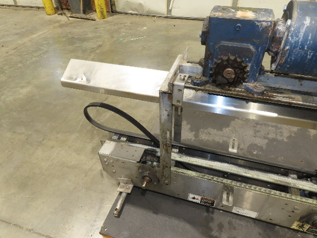 3.25" Tabletop Stainless Bottle Conveyor 2-Belt Shielded Transfer Overhead Drive