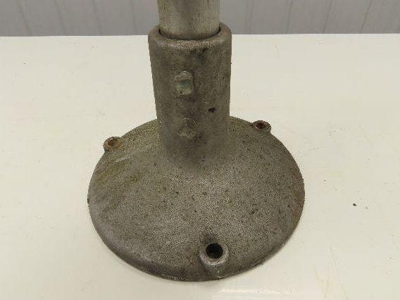 Aluminum Pedestal Base Round Pipe Conveyor Leg Stand Adj Height 26"-30"