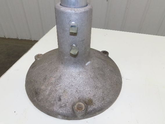 Aluminum Pedestal Base Round Pipe Conveyor Leg Stand Adj Height 24"-28" Set of 4