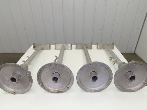 8" Tabletop Conveyor Aluminum Pedestal Round Pipe Leg Stand 28"-32"H Set of 4