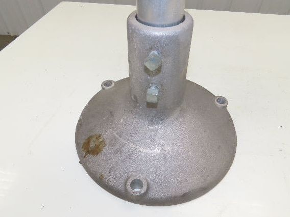 12.5" Tabletop Conveyor Aluminum Pedestal Round Pipe Leg Stand 27"-31"H Set of 2