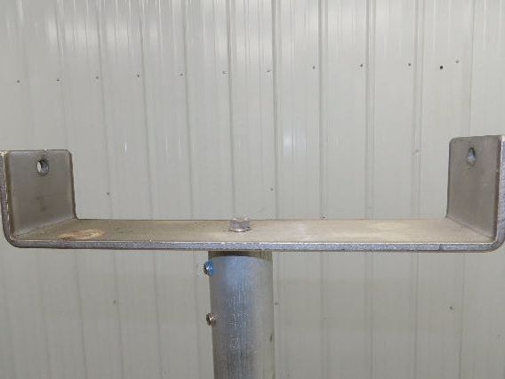 12.5" Tabletop Conveyor Aluminum Pedestal Round Pipe Leg Stand 27"-31"H Set of 2