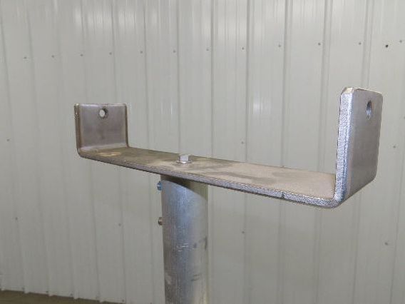 12.5" Tabletop Conveyor Aluminum Pedestal Round Pipe Leg Stand 27"-31"H Set of 2
