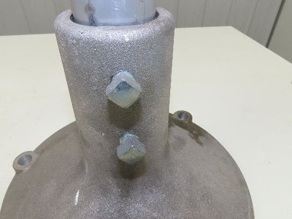 7" Tabletop Conveyor Aluminum Pedestal Round Pipe Leg Stand 24"-28"H Set of 2