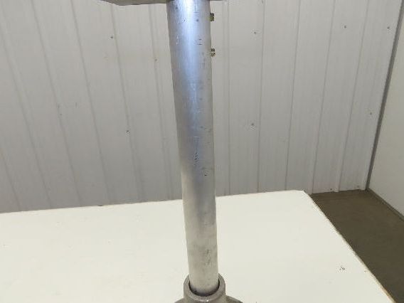 7" Tabletop Conveyor Aluminum Pedestal Round Pipe Leg Stand 24"-28"H Set of 2