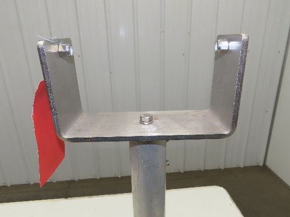 7" Tabletop Conveyor Aluminum Pedestal Round Pipe Leg Stand 24"-28"H Set of 2