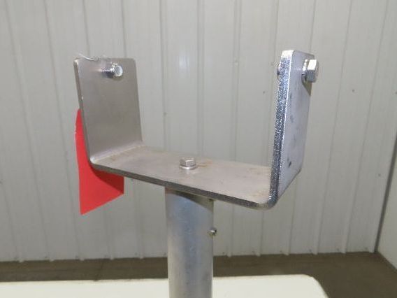 7" Tabletop Conveyor Aluminum Pedestal Round Pipe Leg Stand 24"-28"H Set of 2