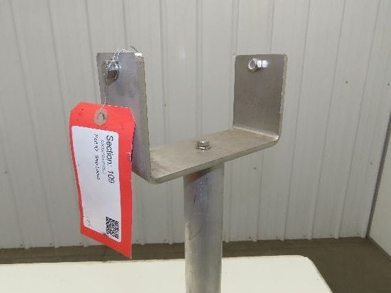 7" Tabletop Conveyor Aluminum Pedestal Round Pipe Leg Stand 24"-28"H Set of 2